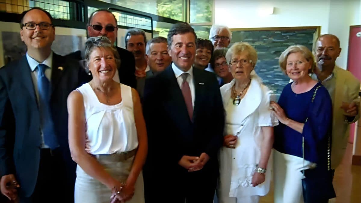 visite de l'amabassadeur Rivkin à Gourin en 2012