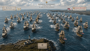 bataille d'Ouessant Guerre d'Independance