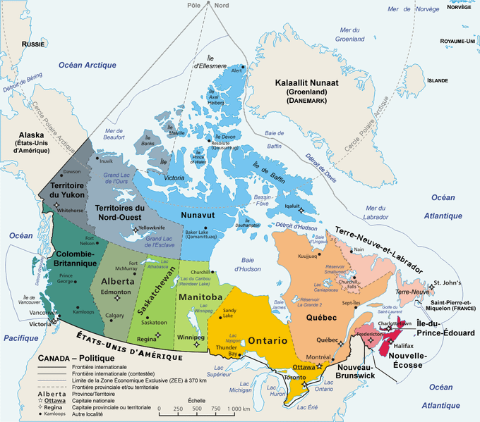 carte du Canada Wikipédia