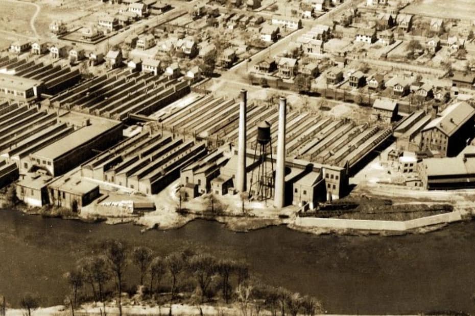 Usine Michelin où travaillaient de nombreux Bretons de la région de Gourin