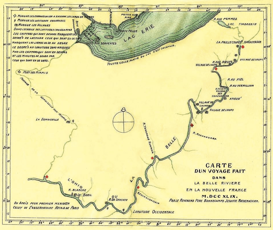 carte de l'Ohio